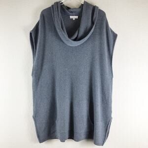 Bryn Walker Wool Cashmere Angora Blend Cowl Neck Tunic Sweater Oversized Size L